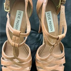 Steve Madden Tan Strappy Women's Heels